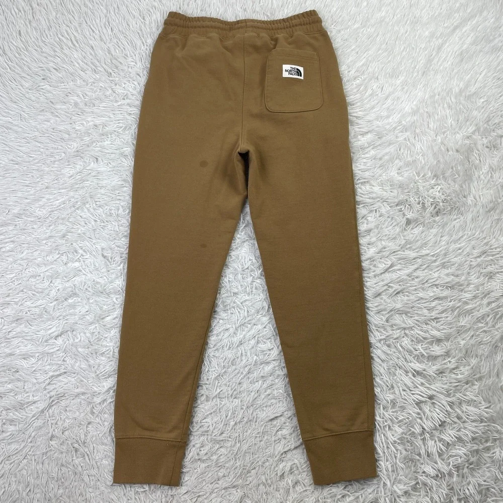 North Face Pants Mens Small‎ Brown Heritage Patch Jogger Fleece Drawstring Men S